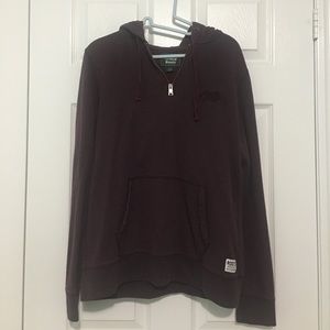 roots plum burgundy quarter zip sweatshirt…